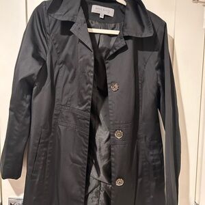 Anne Klein Classic Black Trench Coat